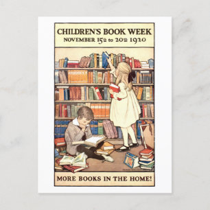 Vintage Children's Book Week Postcard