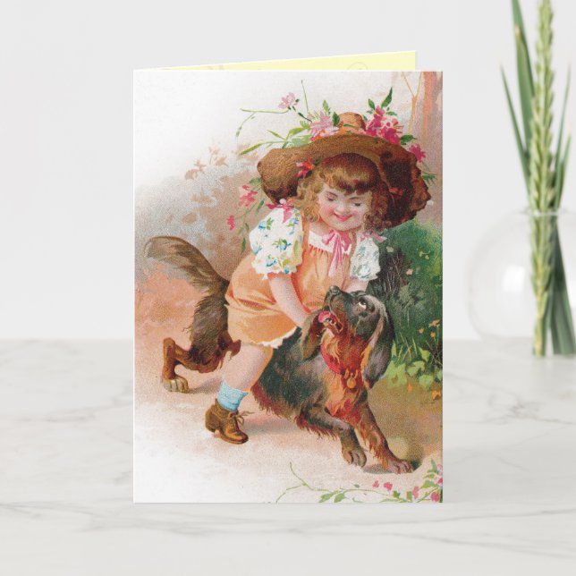 Vintage Child's Birthday Card (Front)