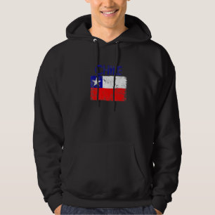 Vintage Chile Chilean Flag Pride Chilean Roots Chi Hoodie