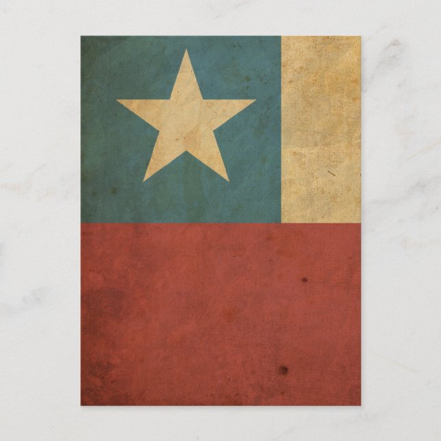 Vintage Chile Flag Postcard (Front)