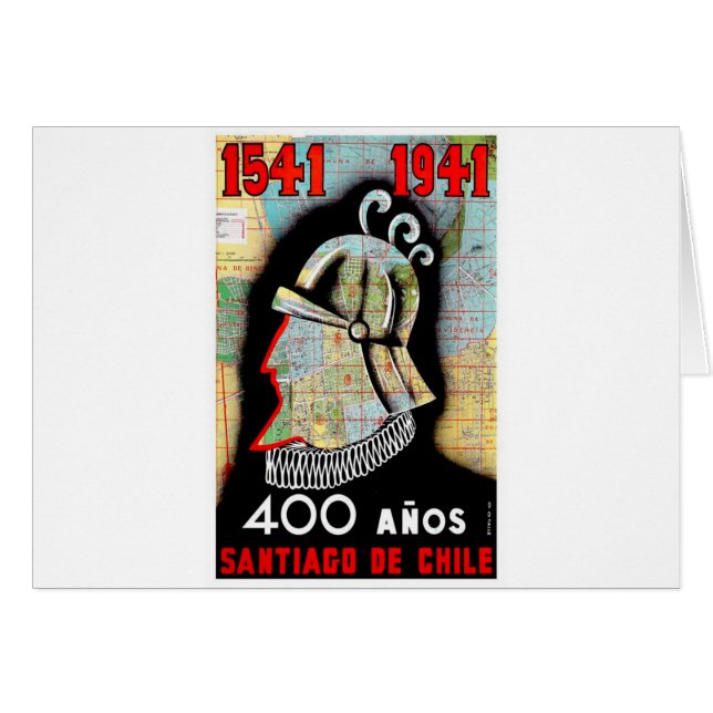 Vintage Chile Santiago Travel (Front Horizontal)