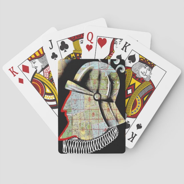 Vintage Chile Santiago Travel Playing Cards (Back)