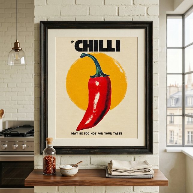 Vintage Chilli Pepper Poster (Creator Uploaded)