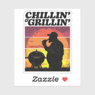 Vintage Chillin’ & Grillin’ Distressed