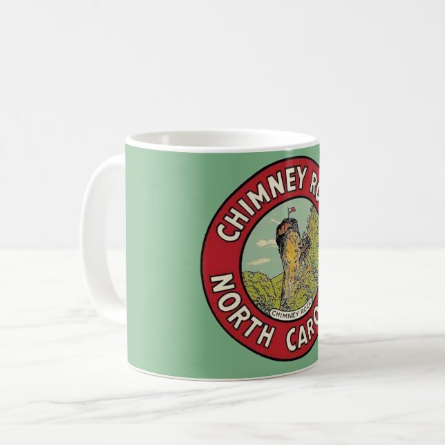 Vintage Chimney Rock NC Mug (Front Left)