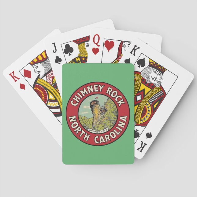 Vintage Chimney Rock NC Playing Cards (Back)