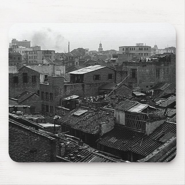 Vintage China Canton city Mouse Mat (Front)