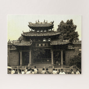 Vintage China Canton Foshan ancestral temple Jigsaw Puzzle