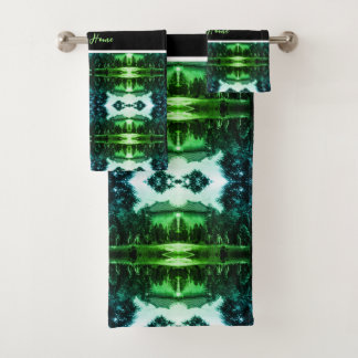 Vintage China Canton martyrs parc Bath Towel Set