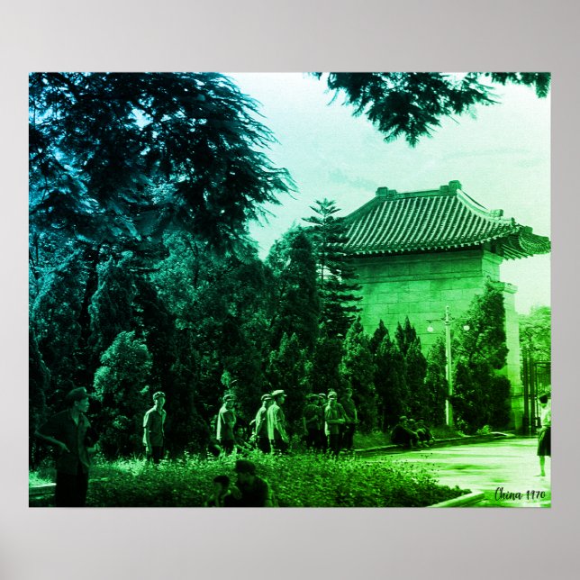 Vintage China Canton martyrs parc Poster (Front)