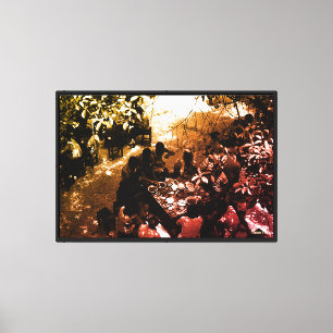 Vintage China Canton restaurant Canvas Print