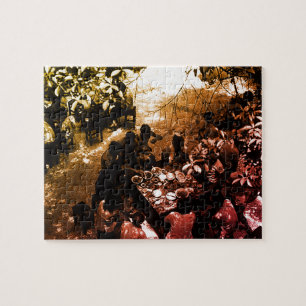 Vintage China Canton restaurant Jigsaw Puzzle