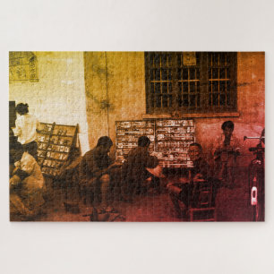 Vintage China Changsha book lending Jigsaw Puzzle