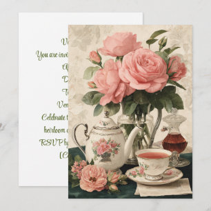 Vintage China   Classic Elegance Invitation