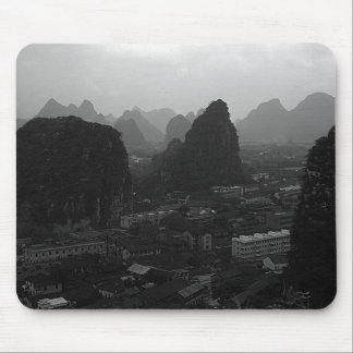 Vintage China Guilin city overview Mouse Mat