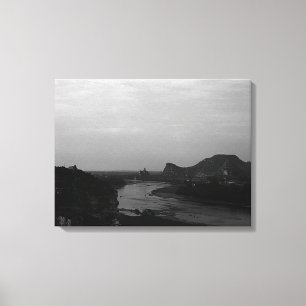 Vintage China Guilin Lijiang river Canvas Print