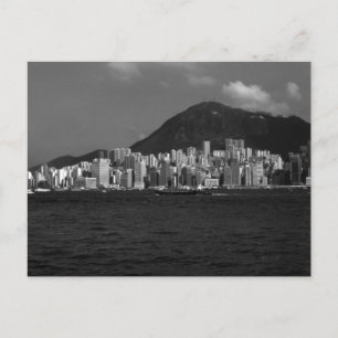 Vintage China Hong Kong bay Skyscrapers Postcard