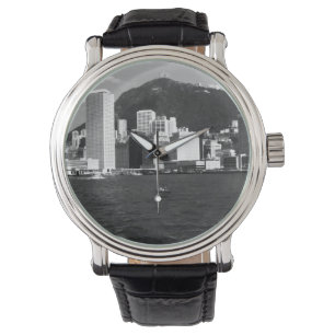 Vintage China Hong Kong bay Skyscrapers view Watch