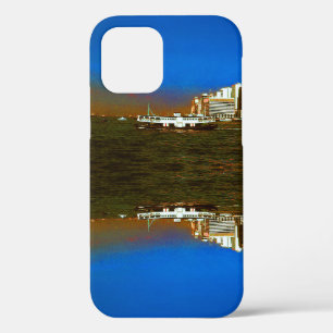 Vintage China Hong Kong boat skyscraper ​​sea iPhone 12 Pro Case