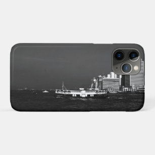 Vintage China Hong Kong boat skyscraper sea iPhone 11 Pro Case