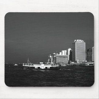 Vintage China Hong Kong boat skyscraper ​​sea Mouse Mat