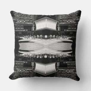 Vintage China Hong Kong street City Poster Cushion