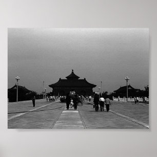 Vintage China Pekin forbidden city gate Poster