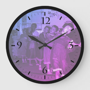 Vintage China Shanghai child care Large Clock