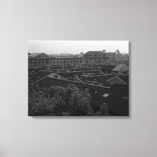Vintage China Shanghai City Canvas Print