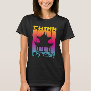 Vintage China Town Sunset China Is My Therapy T-Shirt