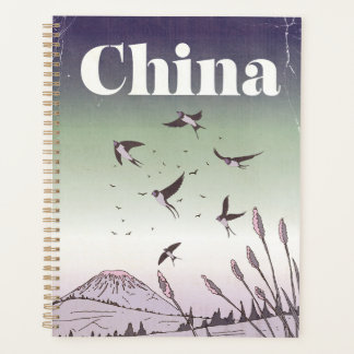 Vintage China Travel Poster Planner