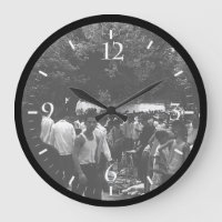 Vintage China Yangshuo market place Canvas Print