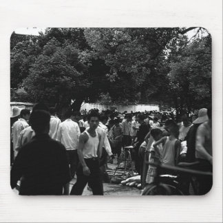 Vintage China Yangshuo market place Mouse Mat
