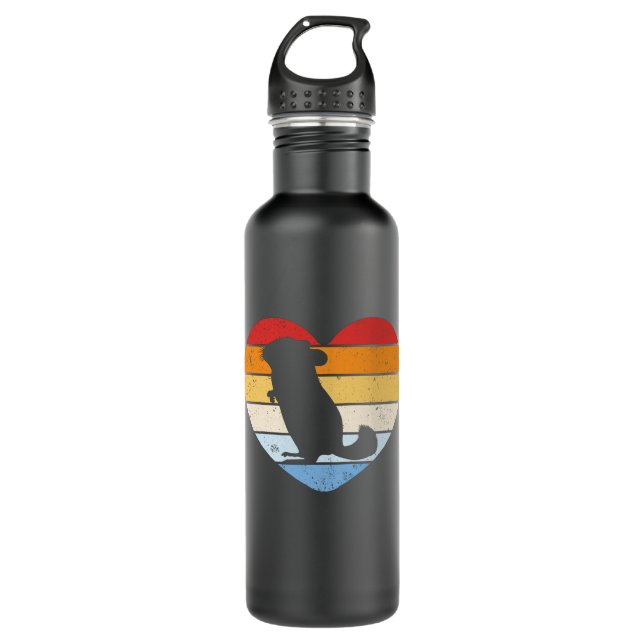 Vintage Chinchilla 710 Ml Water Bottle (Front)