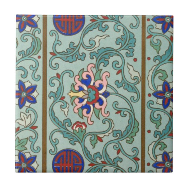 Vintage Chinese Art Tile (Front)