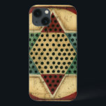 Vintage Chinese Chequerboard by Ethan Harper iPhone 13 Case<br><div class="desc">Get your game on with this spectacular Chinese chequerboard painting by Ethan Harper. The piece has a very vintage feel,  as if it were patterned on a family heirloom. This would make a great gift for someone who loves board games!</div>