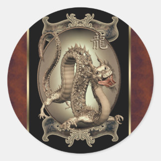 Vintage Chinese Dragon Stickers