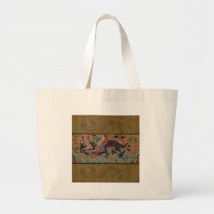 Vintage Chinese Dragon Symbol of Strength Large Tote Bag