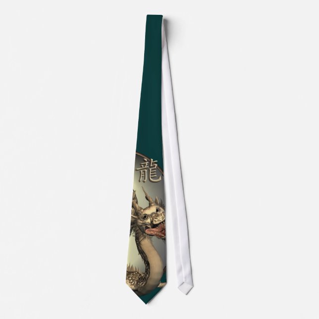 Vintage Chinese Dragon Tie (Front)