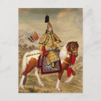 Vintage Chinese Emperor in Golden Armour Art