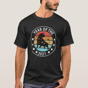 Vintage Chinese New Year of the Ox 2021 clothes  f T-Shirt