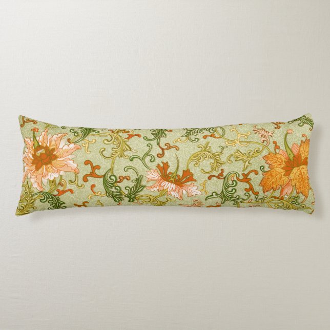 Vintage Chinese Ornament Jones Flowers   Body Cushion (Front)