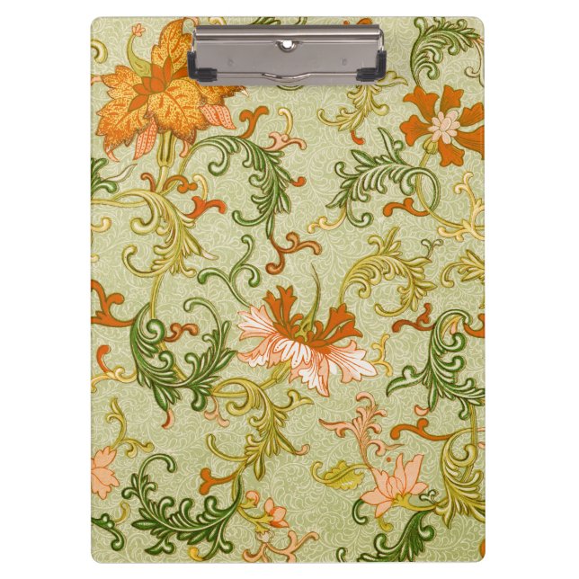 Vintage Chinese Ornament Jones Flowers   Clipboard (Front)