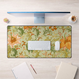 Vintage Chinese Ornament Jones Flowers   Desk Mat