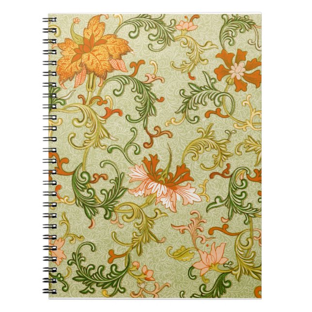 Vintage Chinese Ornament Jones Flowers   Notebook (Front)