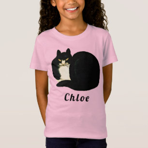 Vintage Chinese Qing Dynasty Black Manchu Cat T-Shirt