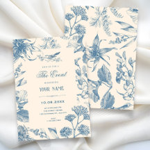 Vintage Chinoiserie botanical floral 