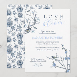 Vintage Chinoiserie Bridal Shower Invitation