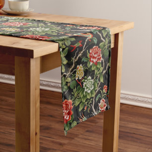Vintage chinoiserie medium table runner