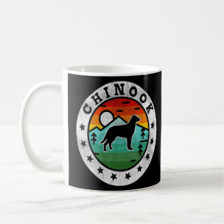 Vintage Chinook Retro Dog Mum Dad Coffee Mug
